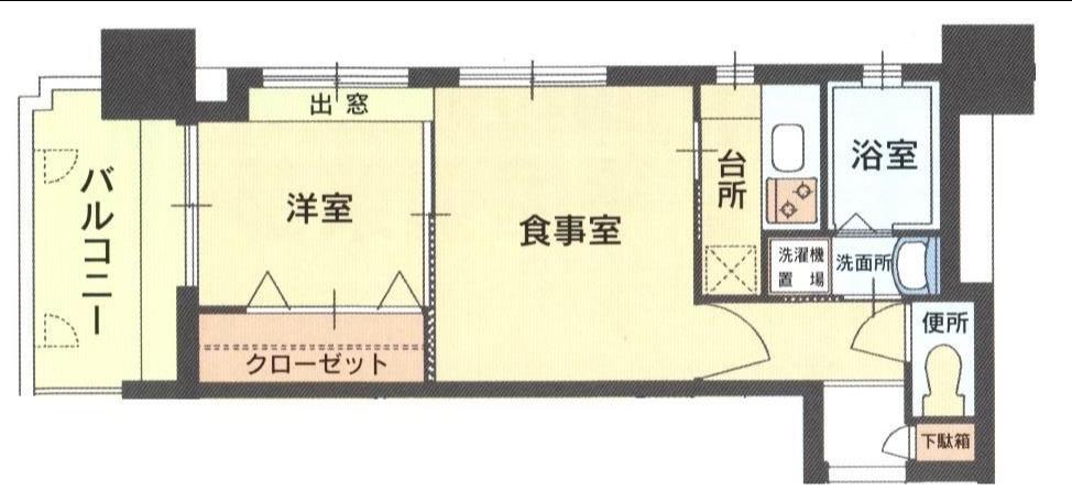 エステート・モア・平尾倶楽部(2K/7階)の間取り写真