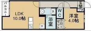 LA CORTE 西多賀(1LDK/1階)の間取り写真