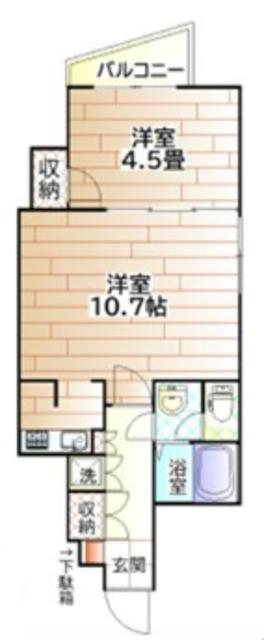トグル王子(1LDK/1階)の間取り写真