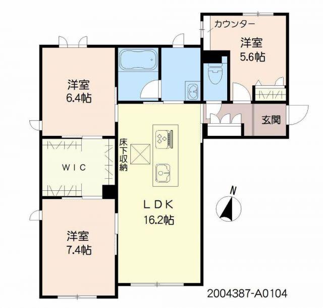 グランメゾン大龍(3LDK/1階)の間取り写真