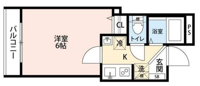 グランクオール西巣鴨(1K/3階)の間取り写真