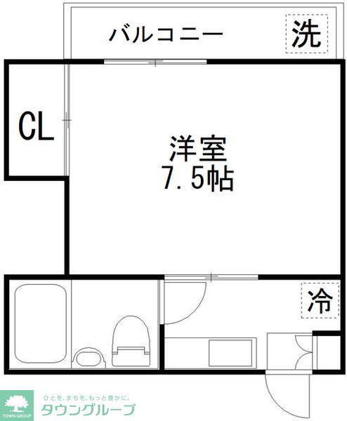 アイエムコーポ(1K/3階)の間取り写真