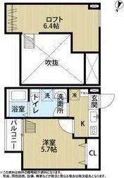LOFT HOUSE(ワンルーム/2階)の間取り写真