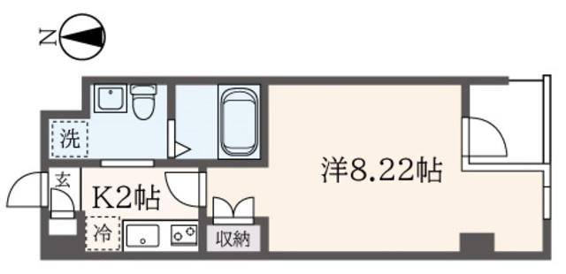 NS COURT 139(1K/3階)の間取り写真