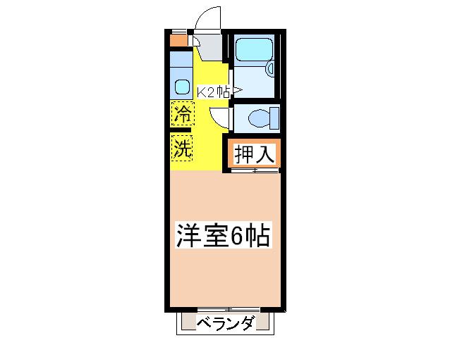 グリーンパーク泉台(1K/1階)の間取り写真