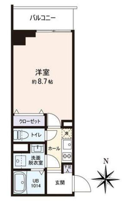 VISTA豊島(1K/2階)の間取り写真