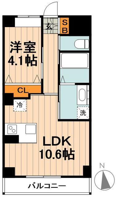 パーチェ・GARDEN II(1LDK/3階)の間取り写真