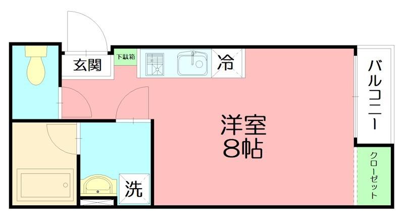 SHELLORA(ワンルーム/1階)の間取り写真