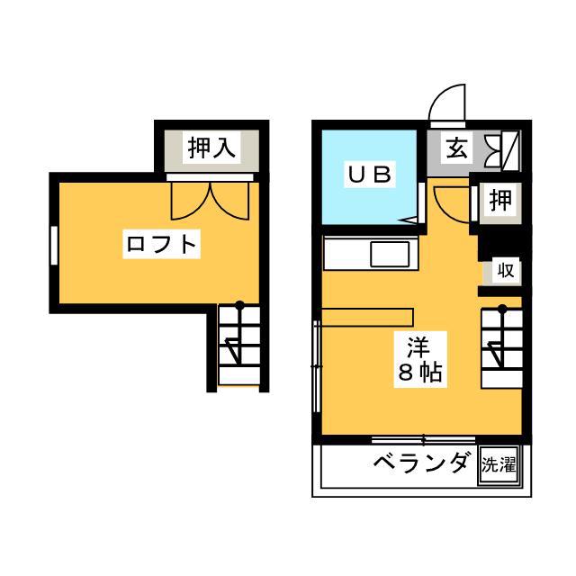 ザ・ヨコハマ(ワンルーム/3階)の間取り写真