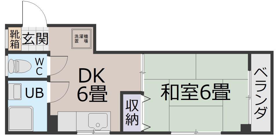 松田ビル(1DK/4階)の間取り写真