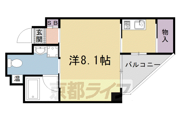 KEISEIGHT(1K/7階)の間取り写真