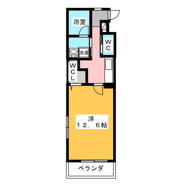 ファンロジュマン(1K/3階)の間取り写真