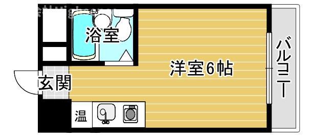 プレアール都島III(ワンルーム/3階)の間取り写真