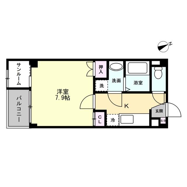 I-VITA TENSHOJI(1K/2階)の間取り写真