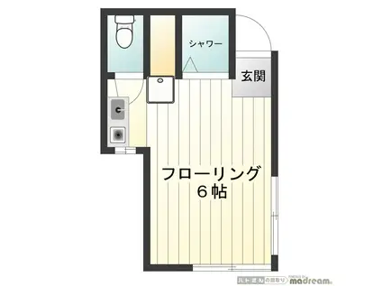 ヌーベルヴィー新高円寺(ワンルーム/1階)の間取り写真