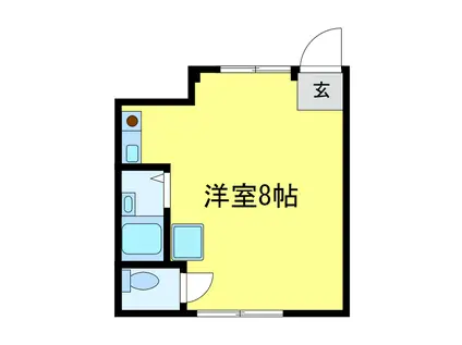 KSAマンション(ワンルーム/3階)の間取り写真