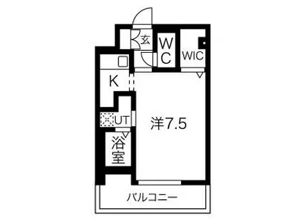MJC神戸ブレイヴ(1K/6階)の間取り写真
