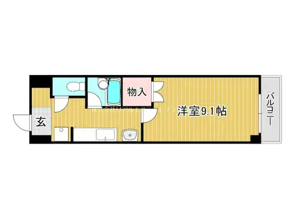 アートプラザ光(1K/4階)の間取り写真