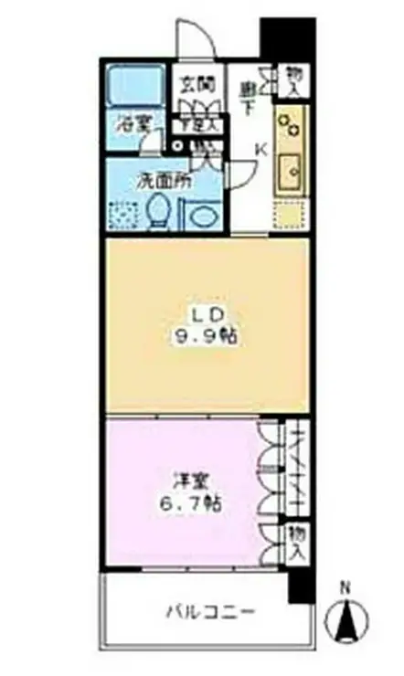 シティフラット亀戸 3階階 間取り