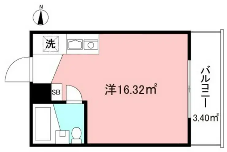 東高円寺アムフラット 2階階 間取り