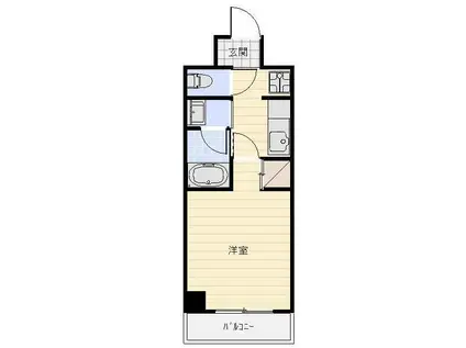 IS常盤(1K/1階)の間取り写真