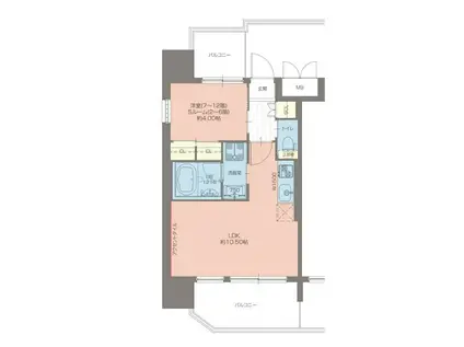 プレジオ都島北通(1LDK/11階)の間取り写真