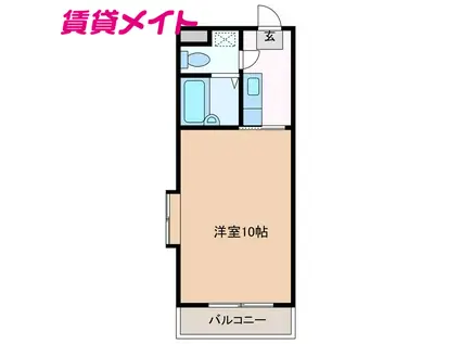 GENTILE IGA UENO(1K/3階)の間取り写真