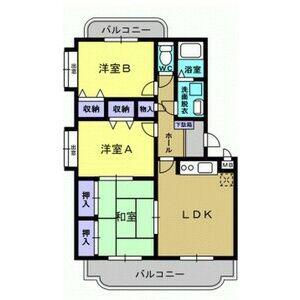 ユーミーローズ(3LDK/3階)の間取り写真