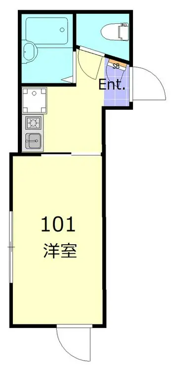 アリス南千住 1階階 間取り