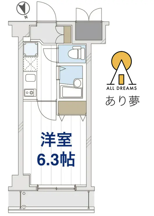 グランヴァン横濱ビアンコーヴォ 1階階 間取り