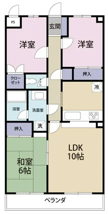 サンパーク 3階階 間取り