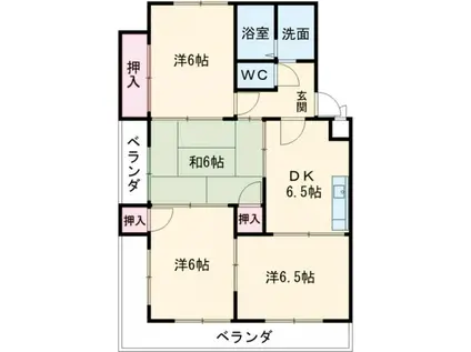 エステート南山TSI(4DK/4階)の間取り写真