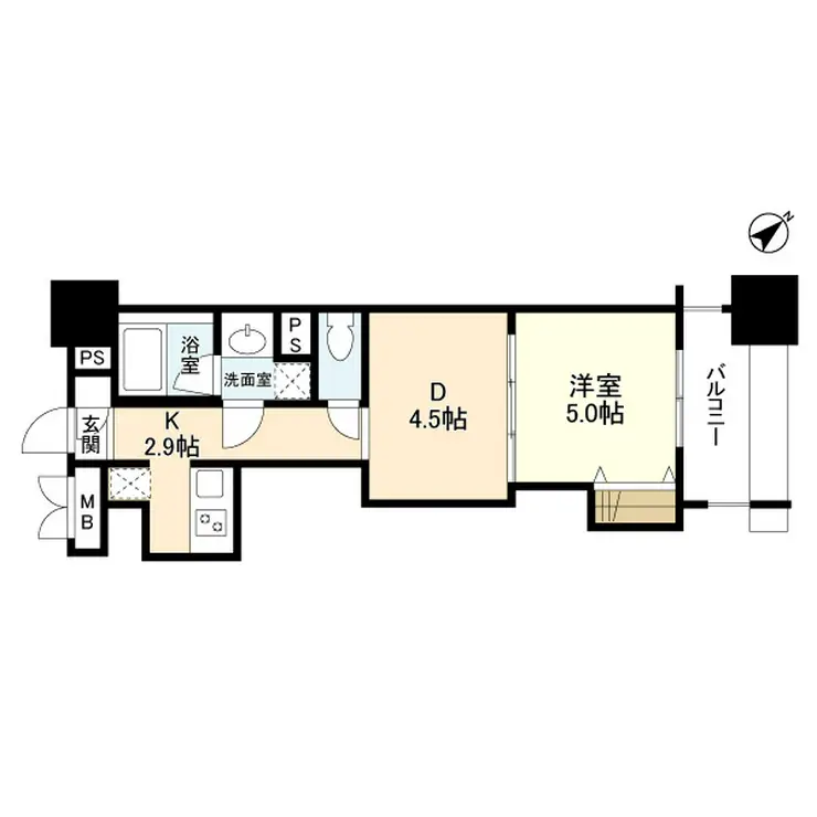 パークフラッツ横濱公園 4階階 間取り