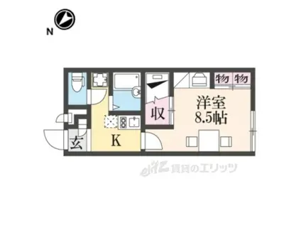 レオパレス大宮(1K/2階)の間取り写真