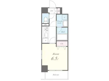 TOILE BLANCHE(1K/4階)の間取り写真