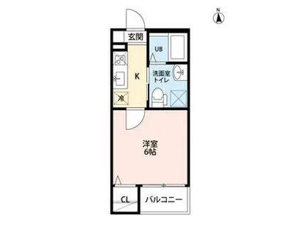 ZEN名駅(1K/3階)の間取り写真