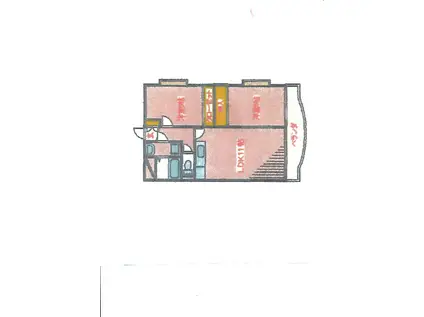 サクシード・U(2LDK/3階)の間取り写真