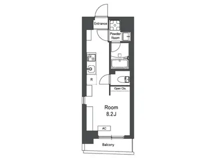 レキシントン・スクエア曙橋(ワンルーム/6階)の間取り写真
