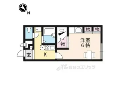 レオパレスL&B(1K/2階)の間取り写真