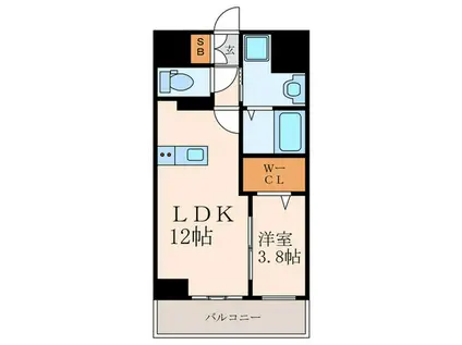 PROSPERER光明(1LDK/7階)の間取り写真