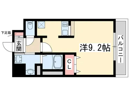 プレサンス大阪江坂(ワンルーム/7階)の間取り写真