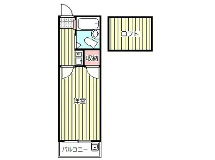 レオパレス川口第23(1K/2階)の間取り写真