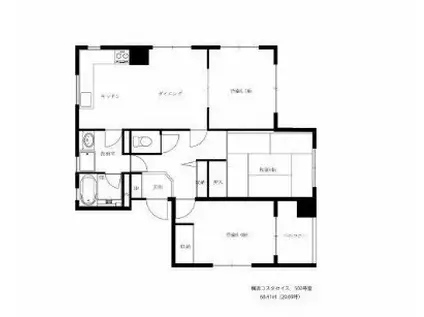 横浜コスタセイス(3LDK/3階)の間取り写真
