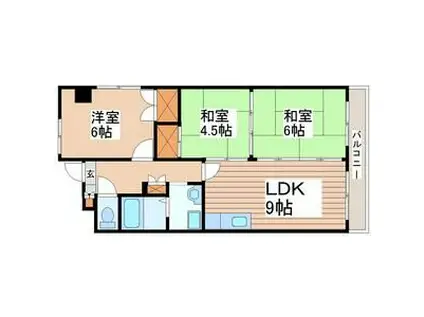 パークサイドアベニュー(3LDK/2階)の間取り写真