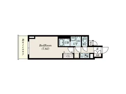 S-RESIDENCE東別院(1K/6階)の間取り写真