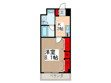 COOPハウス未来館(1K/3階)の間取り写真