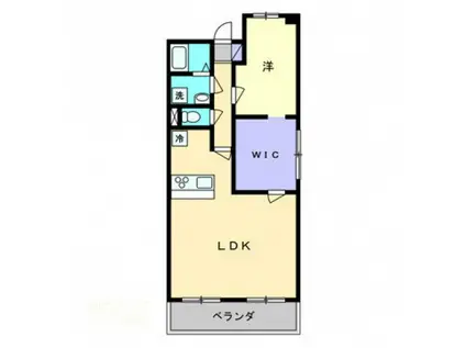 西長瀬ファミリーマンション(1LDK/2階)の間取り写真