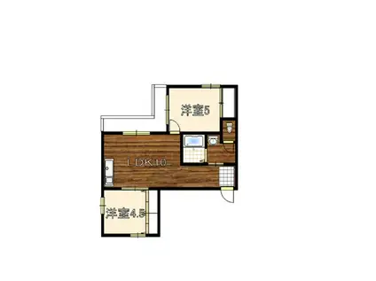 メゾンアルベール(2LDK/2階)の間取り写真