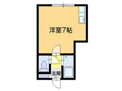 リーブルINAHO(ワンルーム/2階)の間取り写真