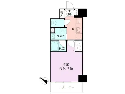 S-FORT新潟笹口(1K/5階)の間取り写真